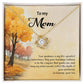 4041c Love Knot Necklace, Gift to my Mom with Beautiful Message Card