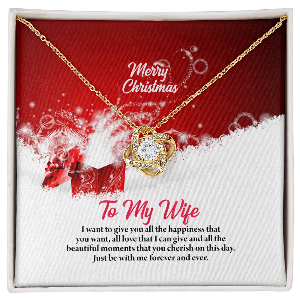 4003 Love Knot Necklace, Gift to my Wife with beautiful Message Card