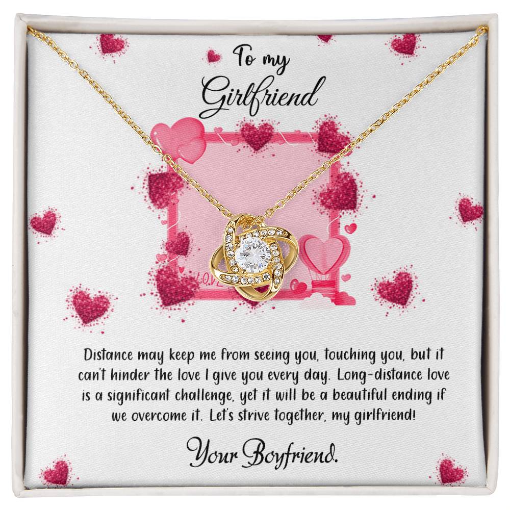 valentine-32d Love Knot Necklace, Gift to my Future Wife with Beautiful Message Card