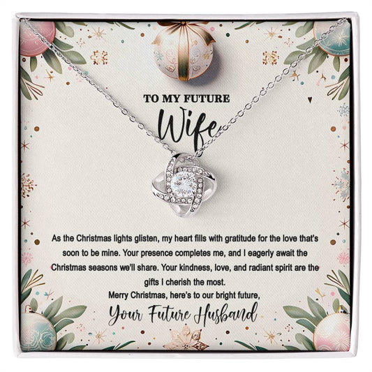 4048(d) Love Knot Necklace, Gift to my Future Wife with Beautiful Message Card