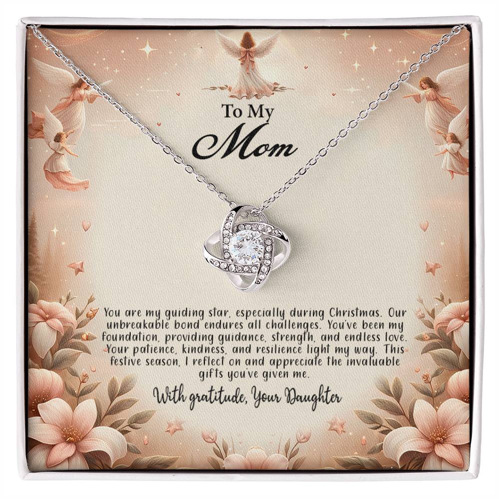 4052d Love Knot Necklace, Gift to my Mom with Beautiful Message Card