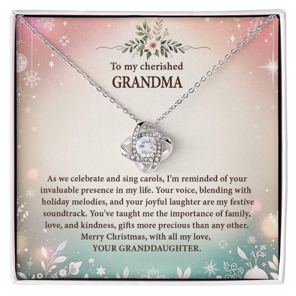 4057d Love Knot Necklace, Gift to my Grandma with Beautiful Message Card