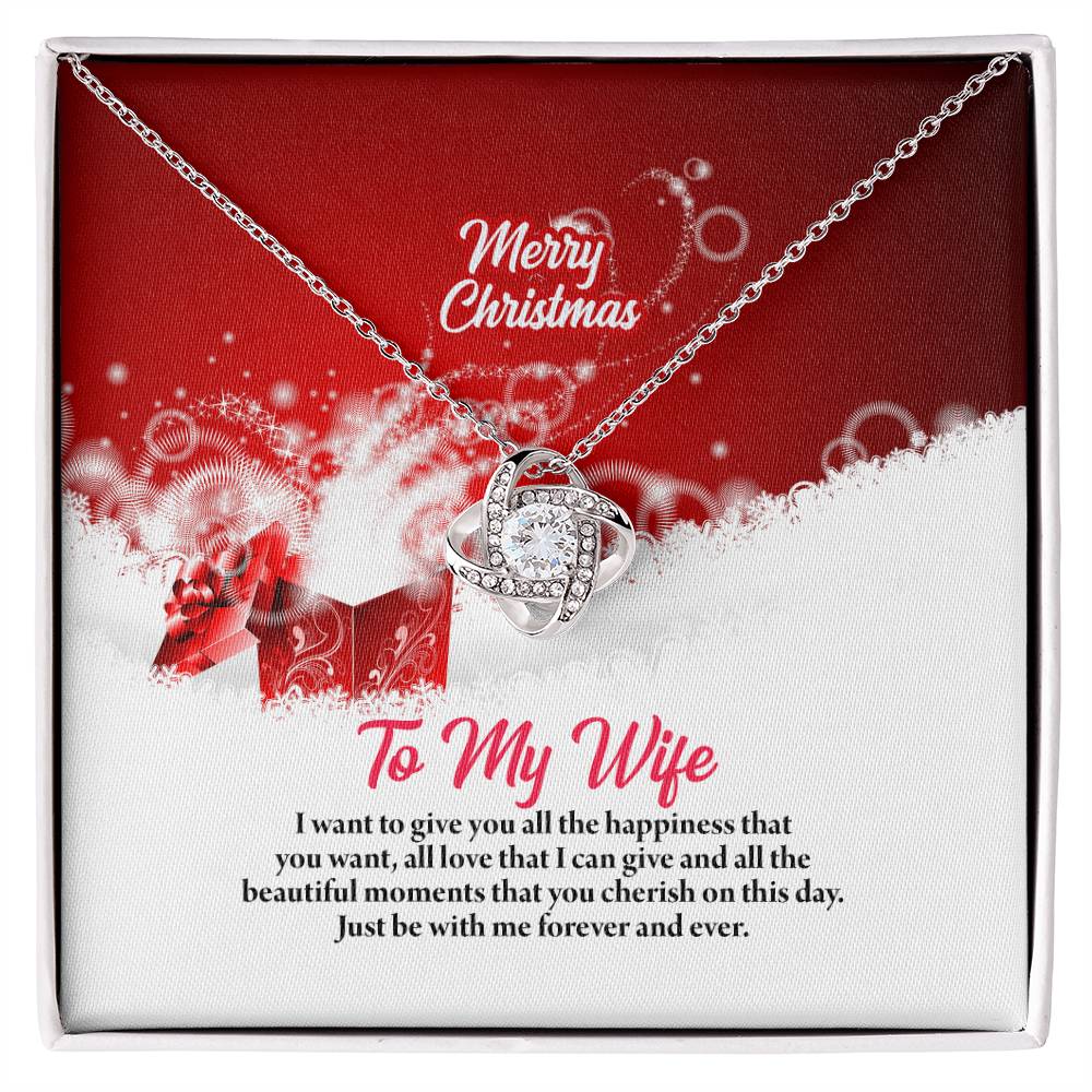 4003 Love Knot Necklace, Gift to my Wife with beautiful Message Card