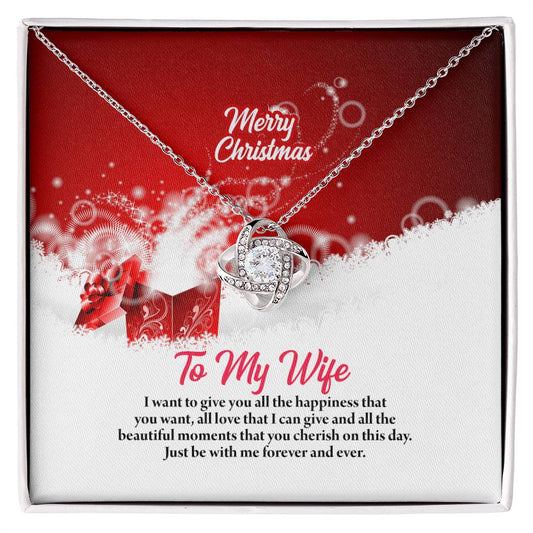 4003 Love Knot Necklace, Gift to my Wife with beautiful Message Card