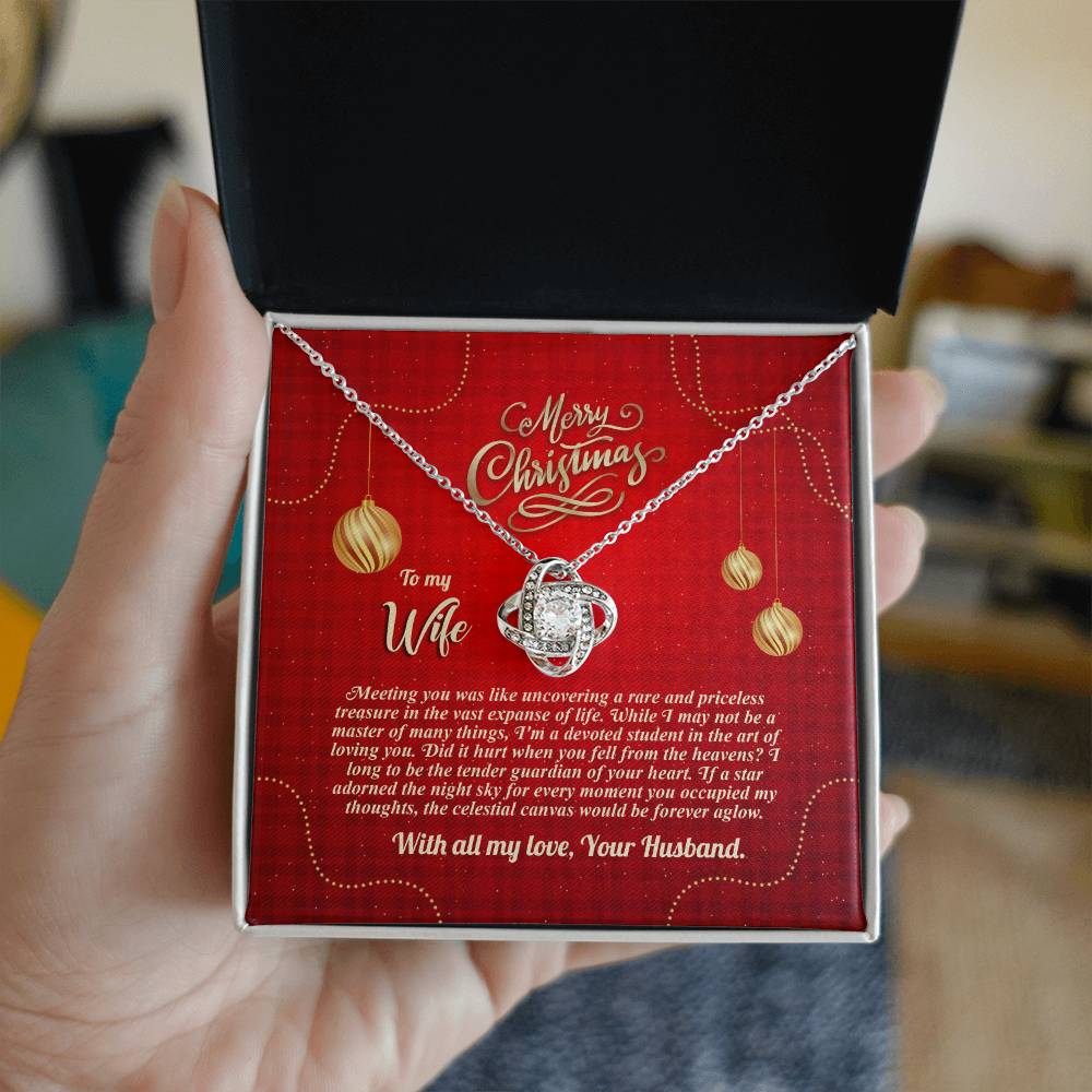 94096b Love Knot Necklace, Gift to my Wife with beautiful Message Card