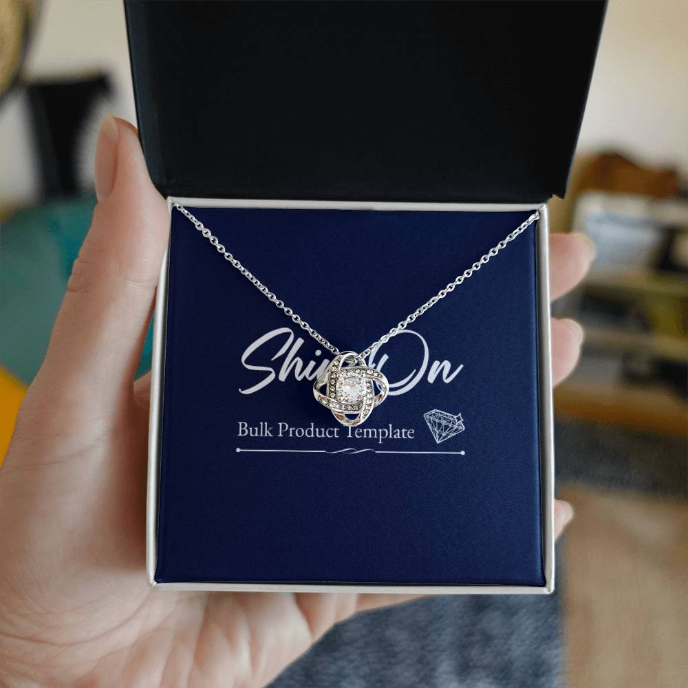 Love Knot Necklace, Gift to my Future Wife with Beautiful Message Card