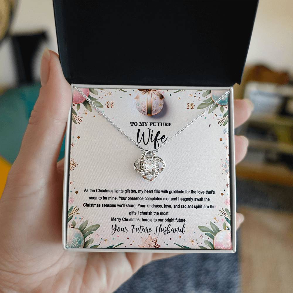 4048(d) Love Knot Necklace, Gift to my Future Wife with Beautiful Message Card