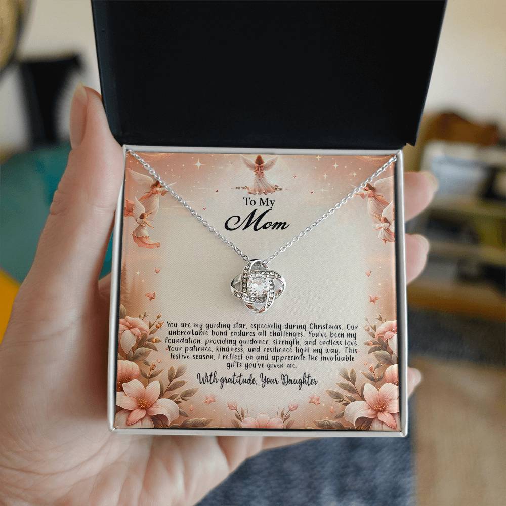 4052d Love Knot Necklace, Gift to my Mom with Beautiful Message Card