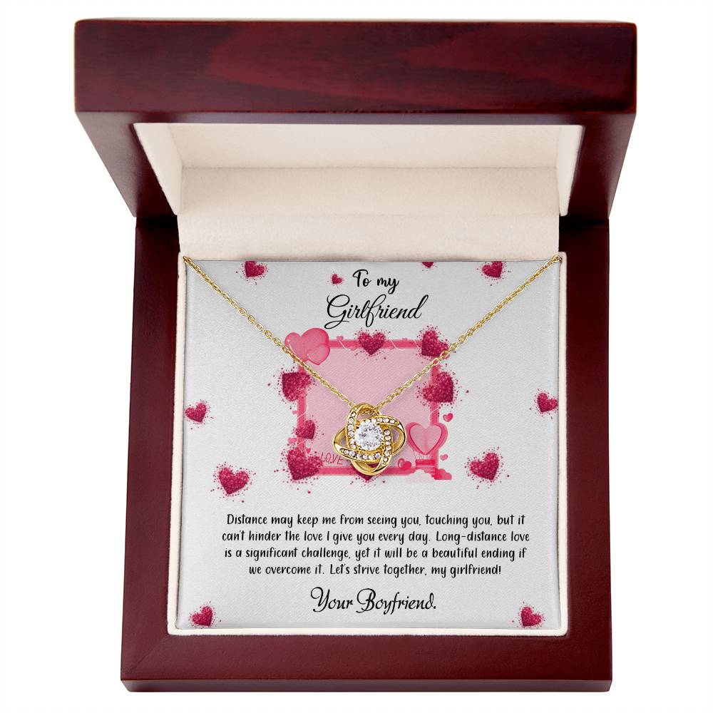 valentine-32d Love Knot Necklace, Gift to my Future Wife with Beautiful Message Card