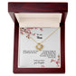 4039c Love Knot Necklace, Gift to my Mom with Beautiful Message Card