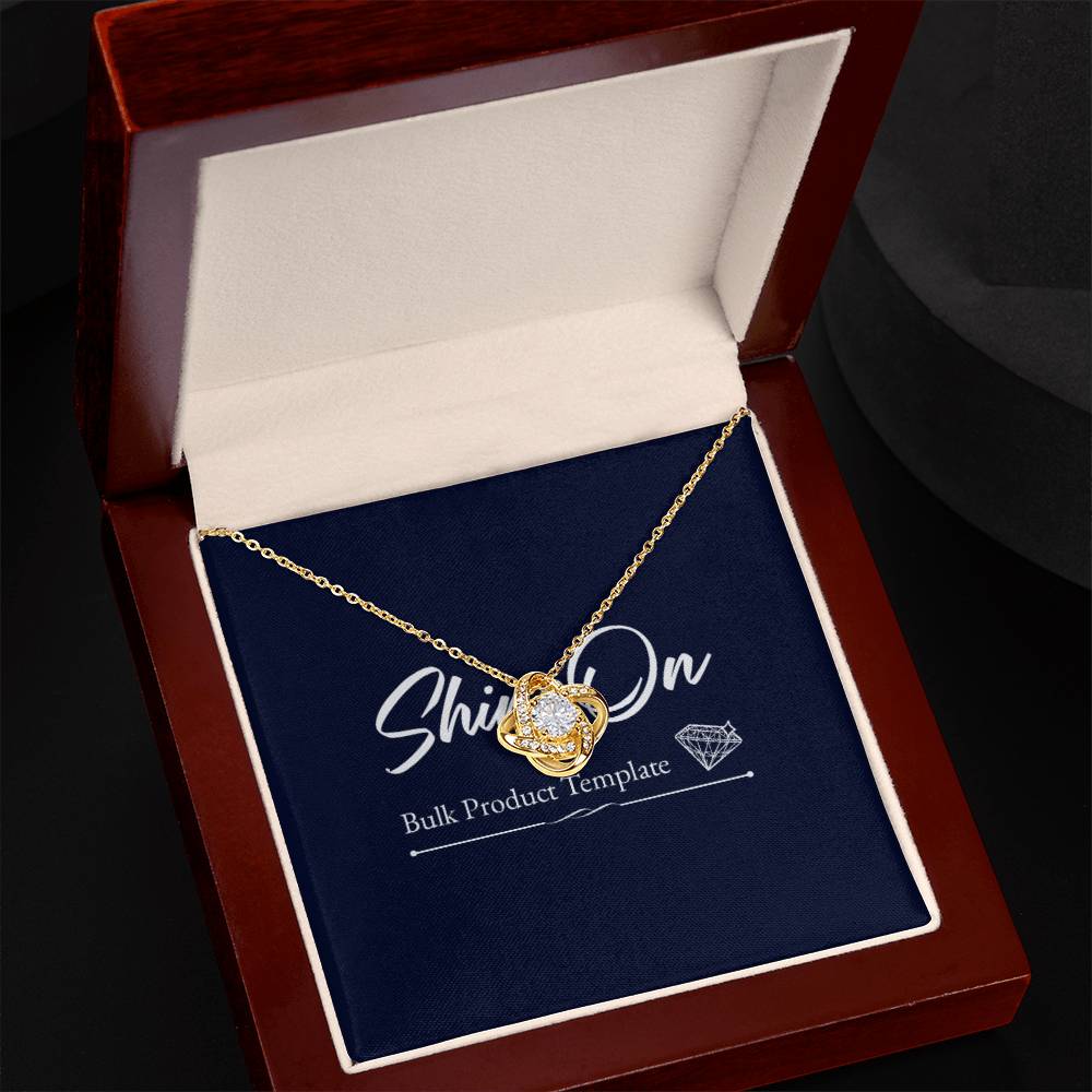 Love Knot Necklace, Gift to my Boyfriend's Mom with Beautiful Message Card