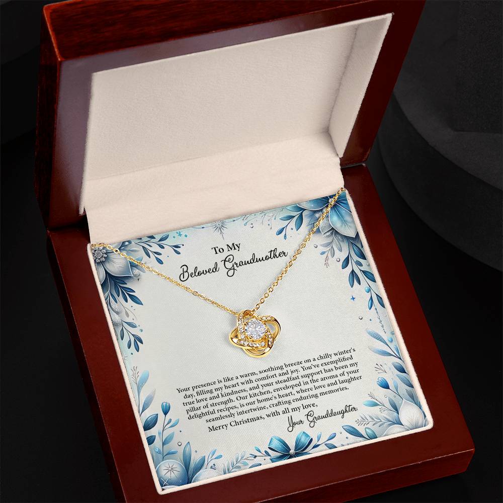 4050c Love Knot Necklace, Gift to my Grandma with Beautiful Message Card