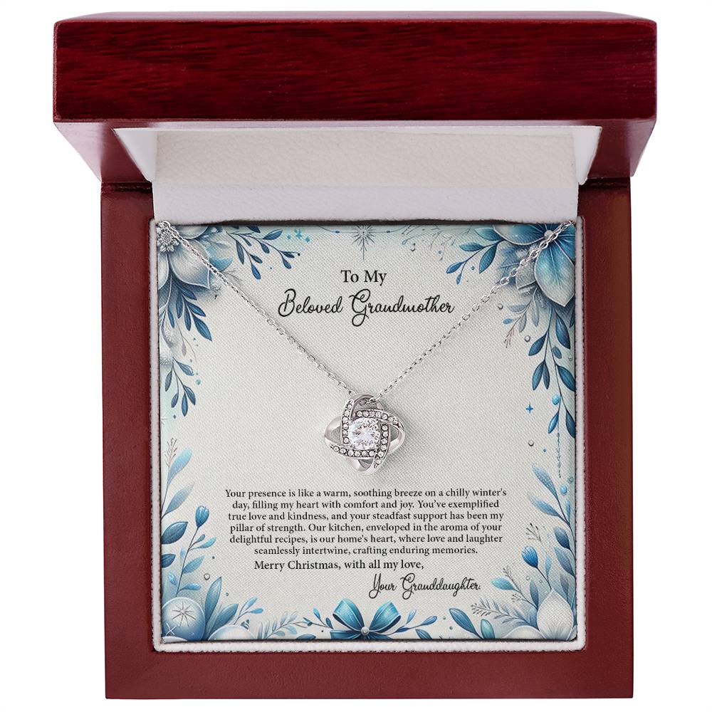 4050c Love Knot Necklace, Gift to my Grandma with Beautiful Message Card