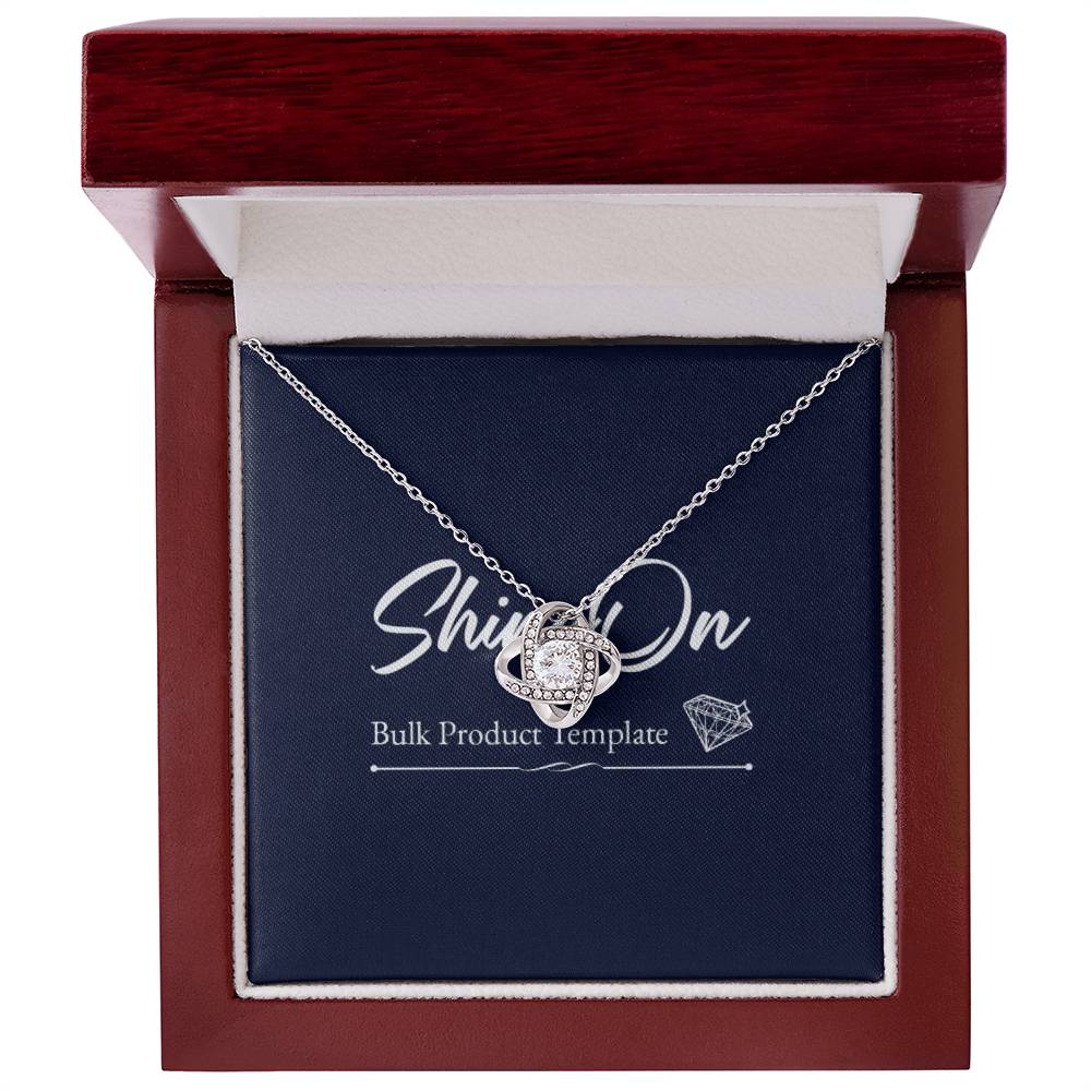 Love Knot Necklace, Gift to my Future Wife with Beautiful Message Card