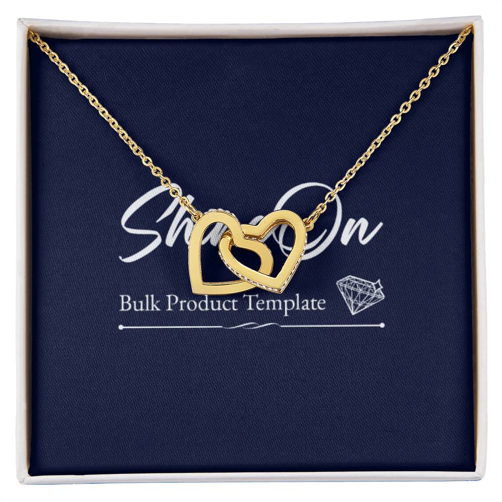 Interlocking Hearts Necklace, Gift to my Future Wife with Beautiful Message Card