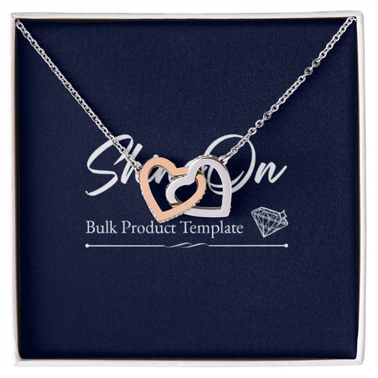 Interlocking Hearts Necklace, Gift to my Boyfriend's Mom with Beautiful Message Card