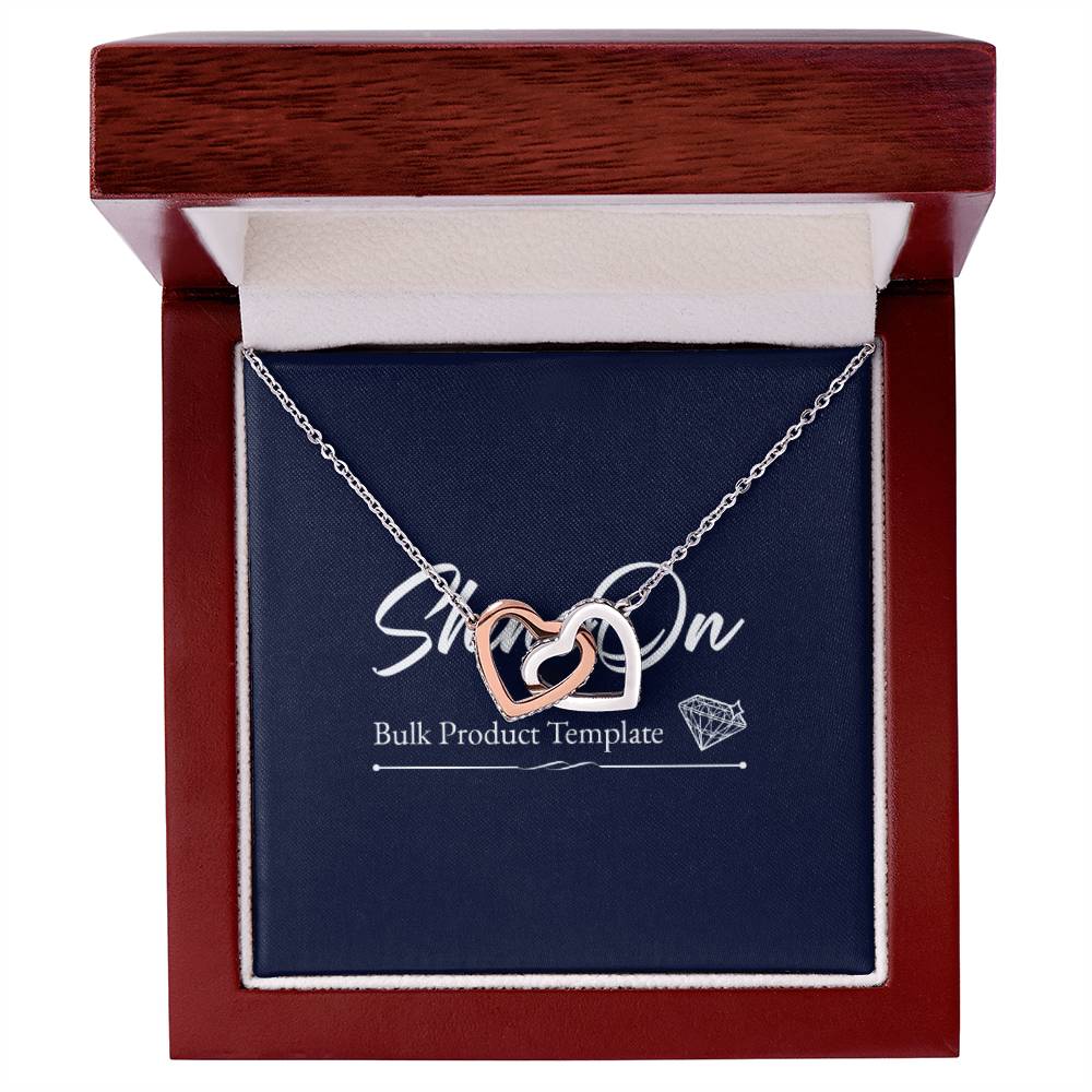 Interlocking Hearts Necklace, Gift to my Future Wife with Beautiful Message Card