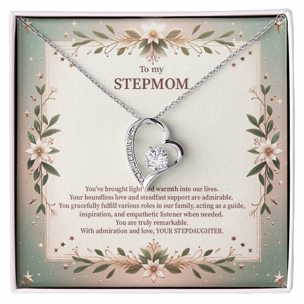 4049c Forever Love Necklace, Gift to my Stepmom with Beautiful Message Card