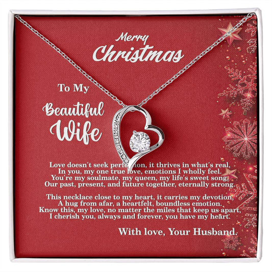 4013a Forever Love Necklace, Gift to my Wife with beautiful Message Card