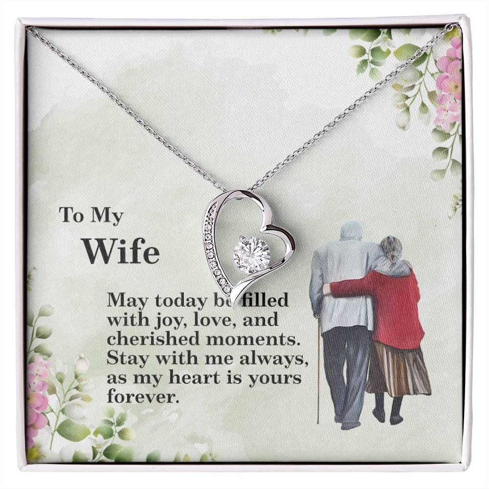 4028 Forever Love Necklace, Gift to my Wife with beautiful Message Card