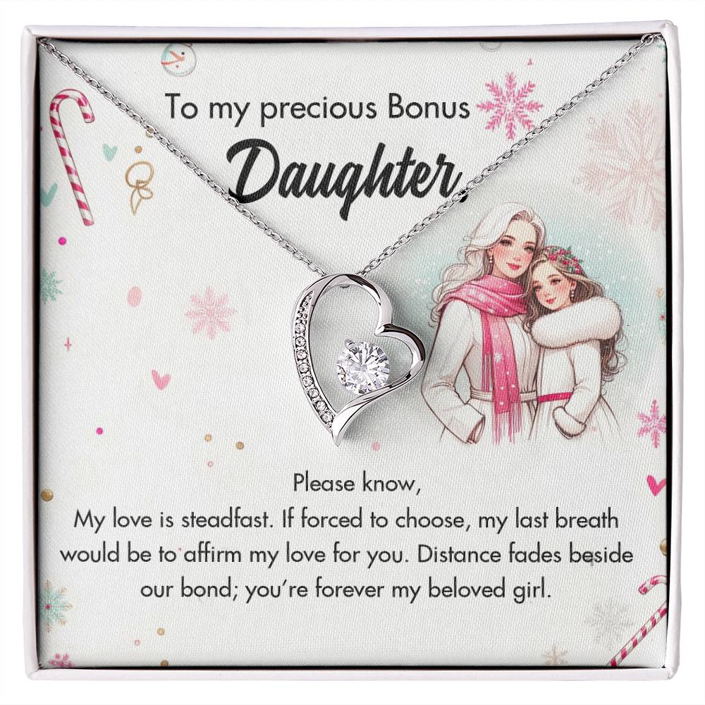 95127-a Forever Love Necklace, Gift to my Daughter with Beautiful Message Card