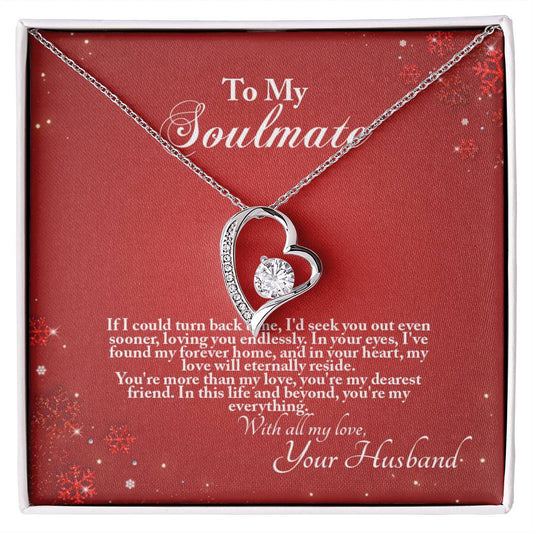 4005a Forever Love Necklace, Gift to My Soulmate with Beautiful Message Card