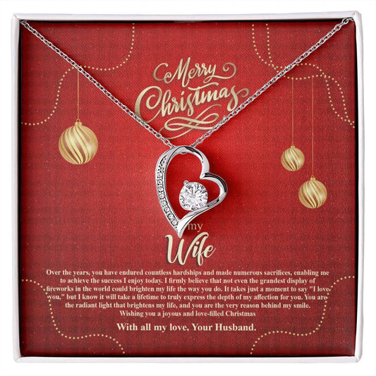 94096a Forever Love Necklace, Gift to my Wife with beautiful Message Card