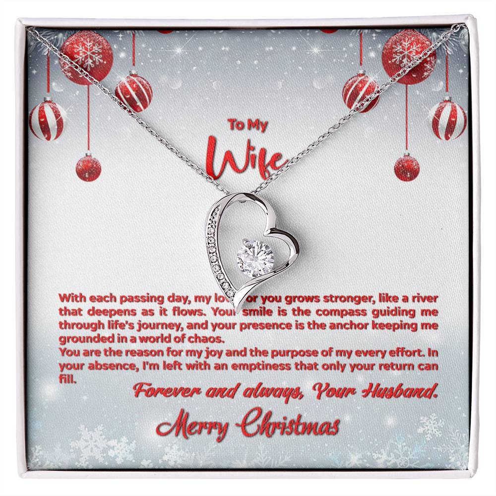 4012a Forever Love Necklace, Gift to my Wife with beautiful Message Card