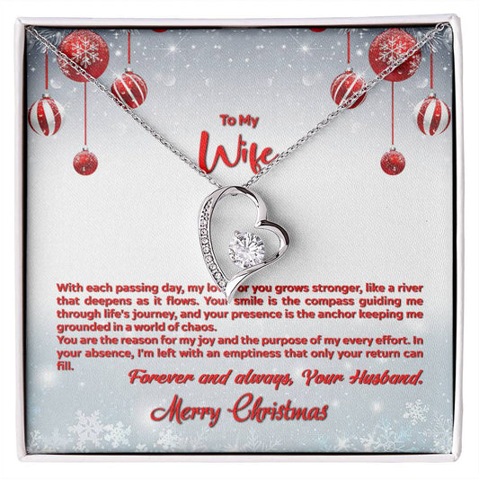 4012a Forever Love Necklace, Gift to my Wife with beautiful Message Card