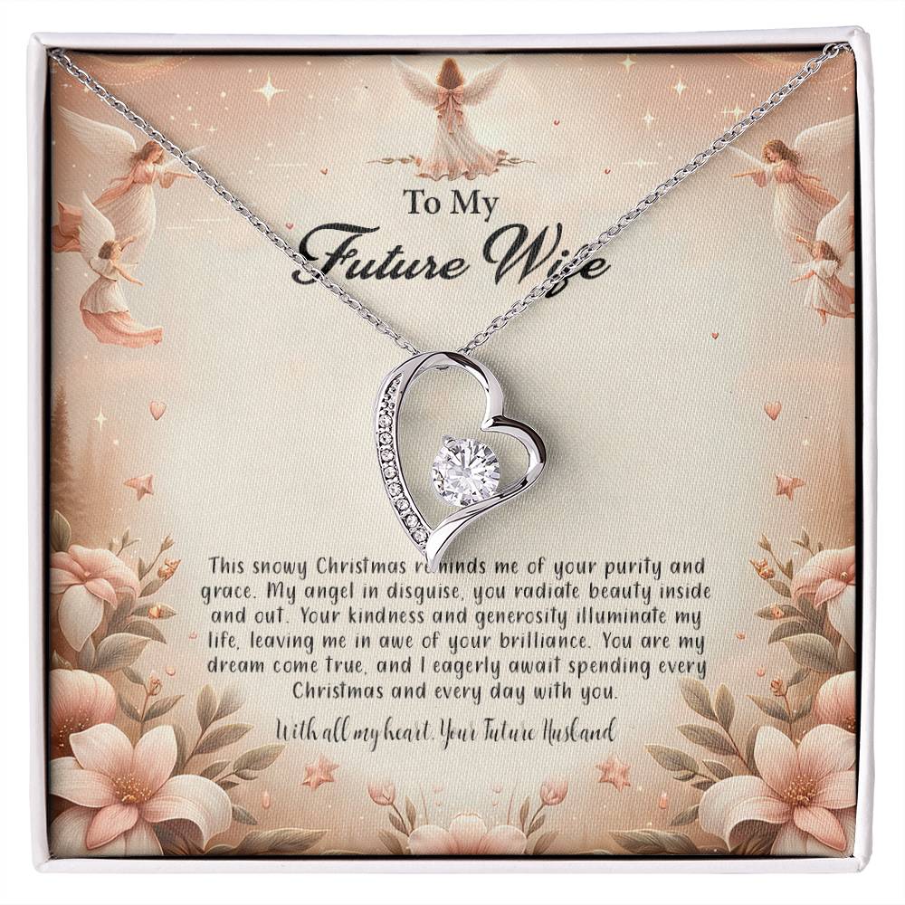 4052e Forever Love Necklace, Gift to my Future Wife with Beautiful Message Card