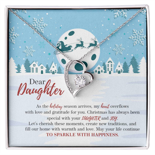 94386 Forever Love Necklace, Gift to my Daughter with Beautiful Message Card