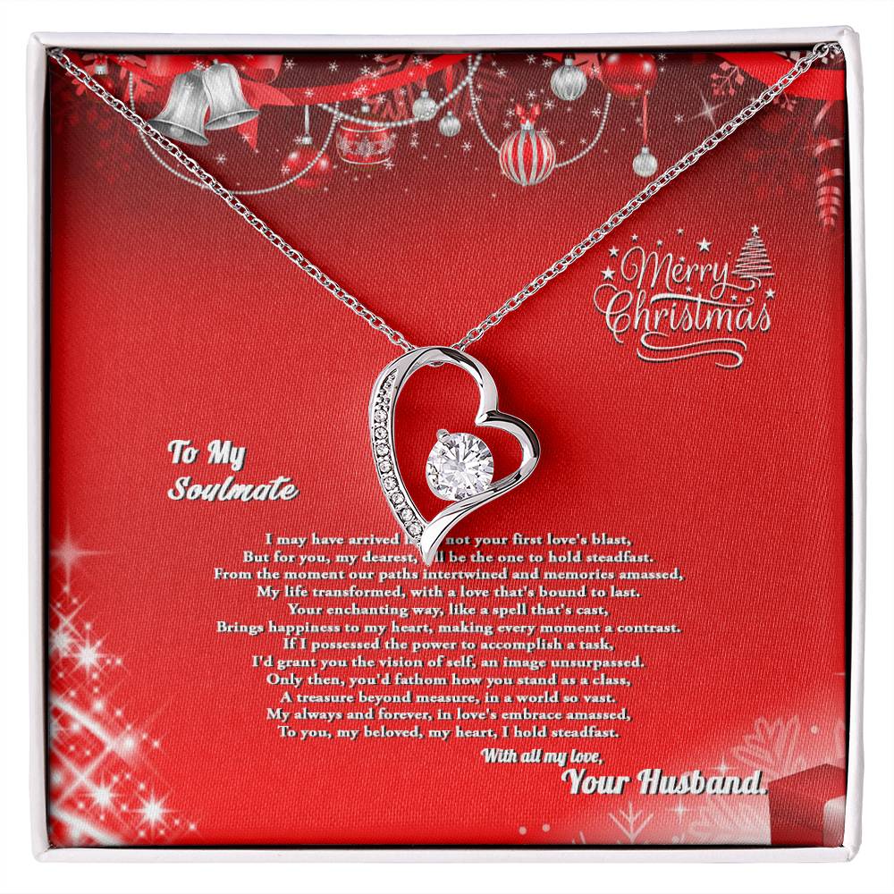 4007a Forever Love Necklace, Gift to My Soulmate with Beautiful Message Card