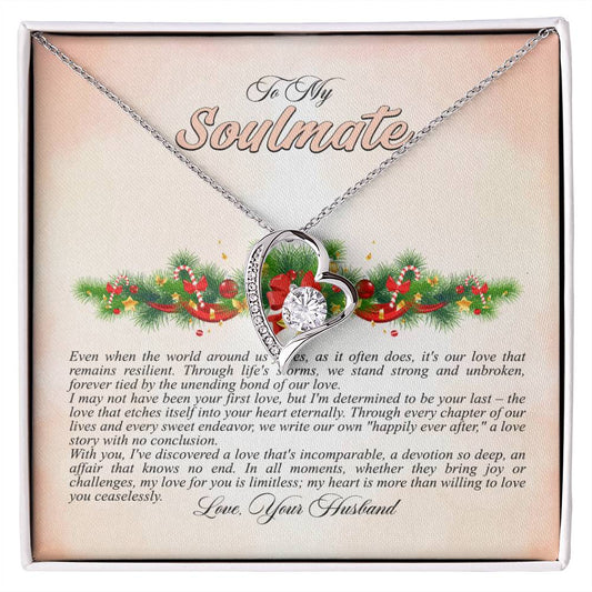 4009a Forever Love Necklace, Gift to My Soulmate with Beautiful Message Card