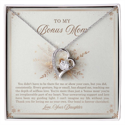 95318 a Forever Love Necklace, Gift to my Stepmom with Beautiful Message Card