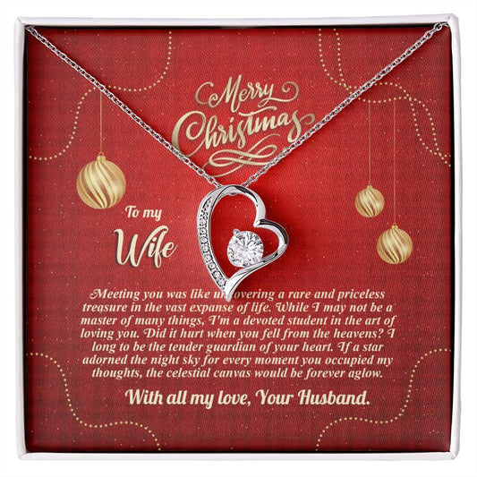 94096b Forever Love Necklace, Gift to my Wife with beautiful Message Card