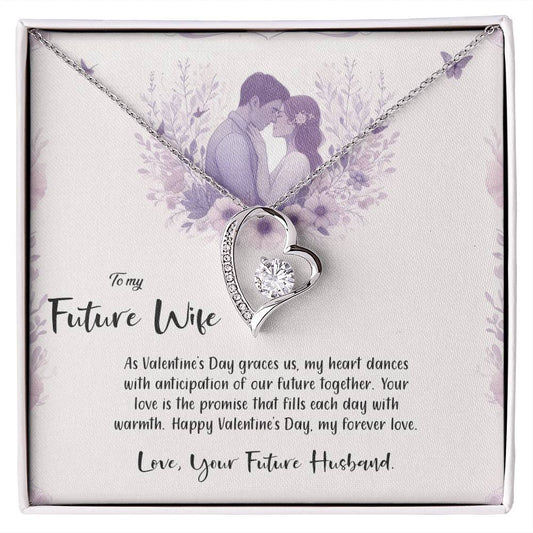 Valentine-st14d Forever Love Necklace, Gift to my Future Wife with Beautiful Message Card