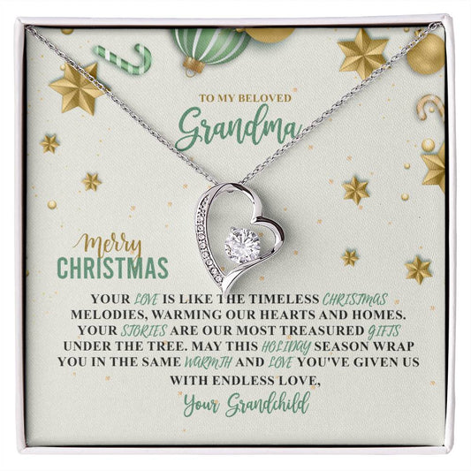 94387c Forever Love Necklace, Gift to my Grandma with Beautiful Message Card