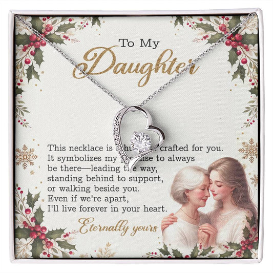 95147b Forever Love Necklace, Gift to my Daughter with Beautiful Message Card