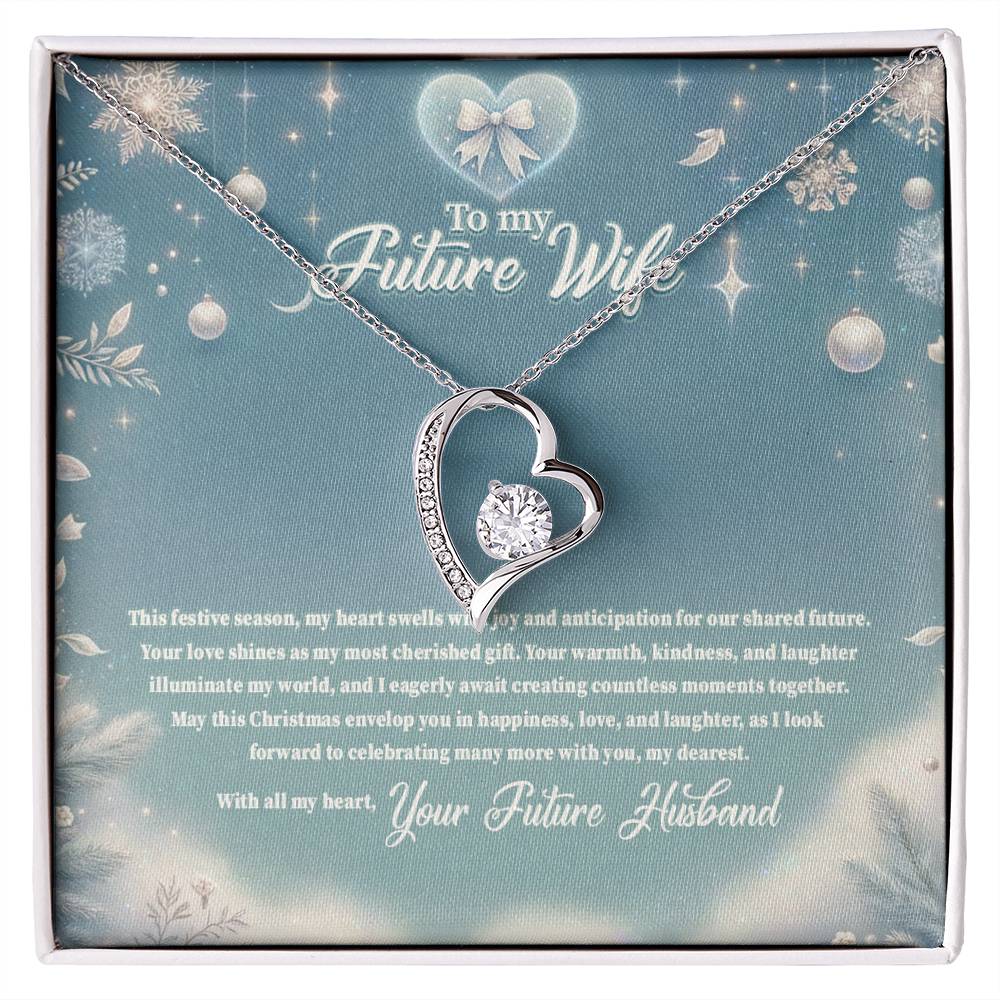 4045 (3) Forever Love Necklace, Gift to my Future Wife with Beautiful Message Card