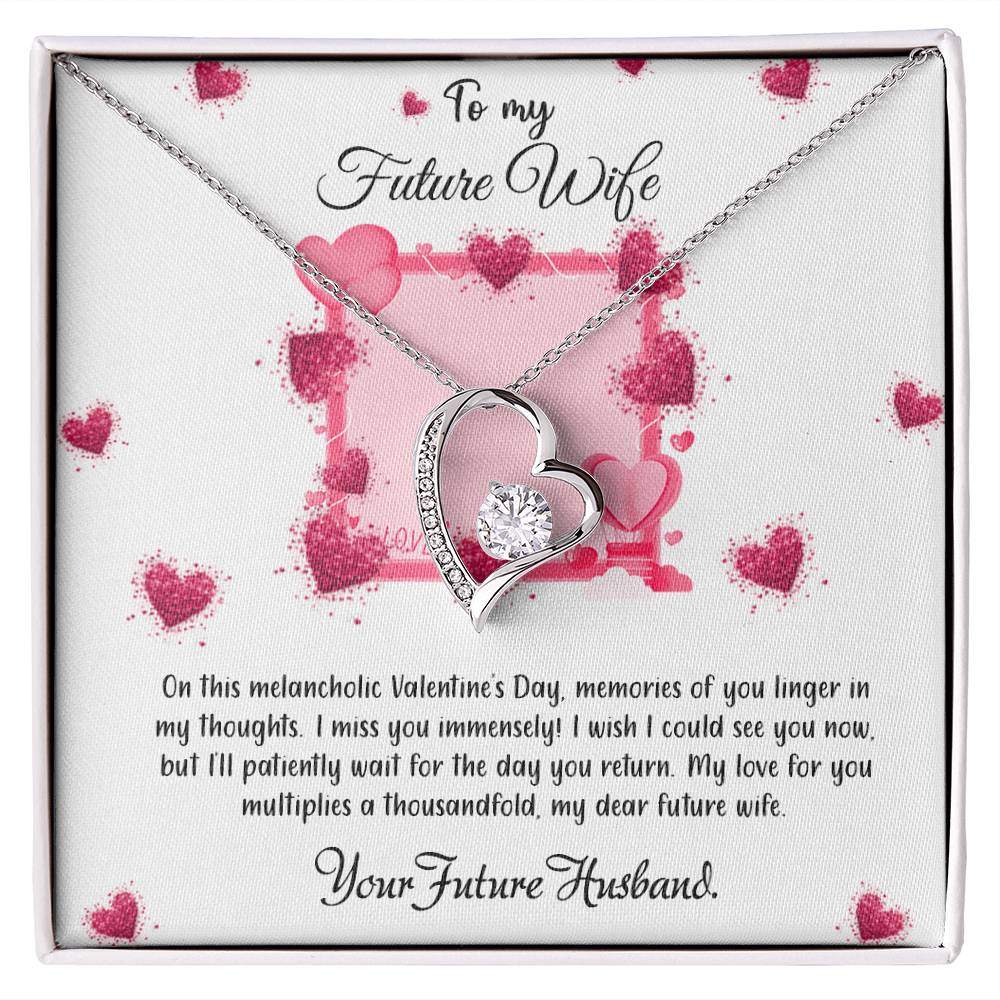 valentine-32a (7) Forever Love Necklace, Gift to my Wife with Beautiful Message Card