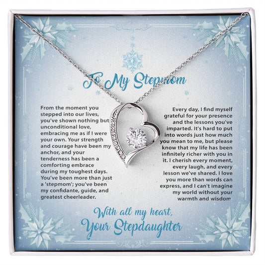 95315 a Forever Love Necklace, Gift to my Stepmom with Beautiful Message Card