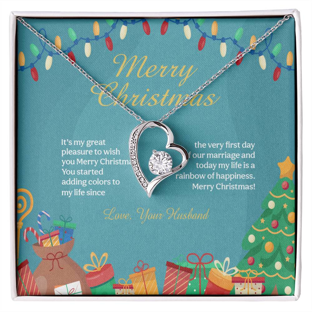 94097 Forever Love Necklace, Gift to my Wife with beautiful Message Card