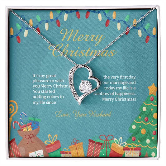 94097 Forever Love Necklace, Gift to my Wife with beautiful Message Card