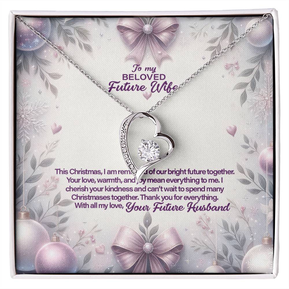 4053c Forever Love Necklace, Gift to my Future Wife with Beautiful Message Card