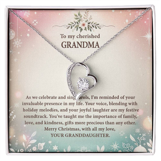 4057d Forever Love Necklace, Gift to my Grandma with Beautiful Message Card