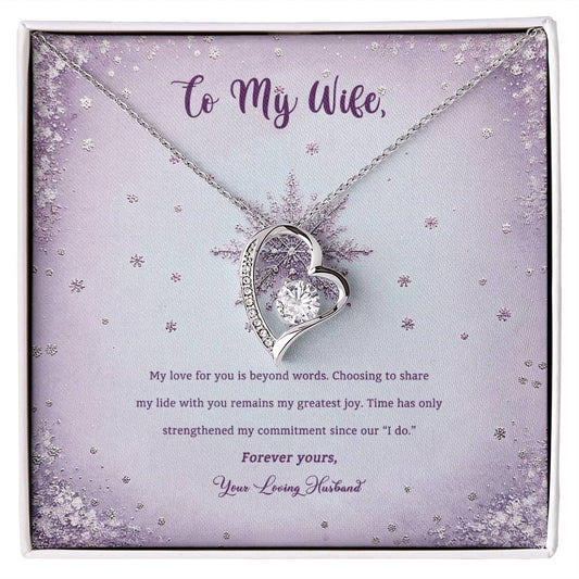 95314 d Forever Love Necklace, Gift to my Wife with beautiful Message Card