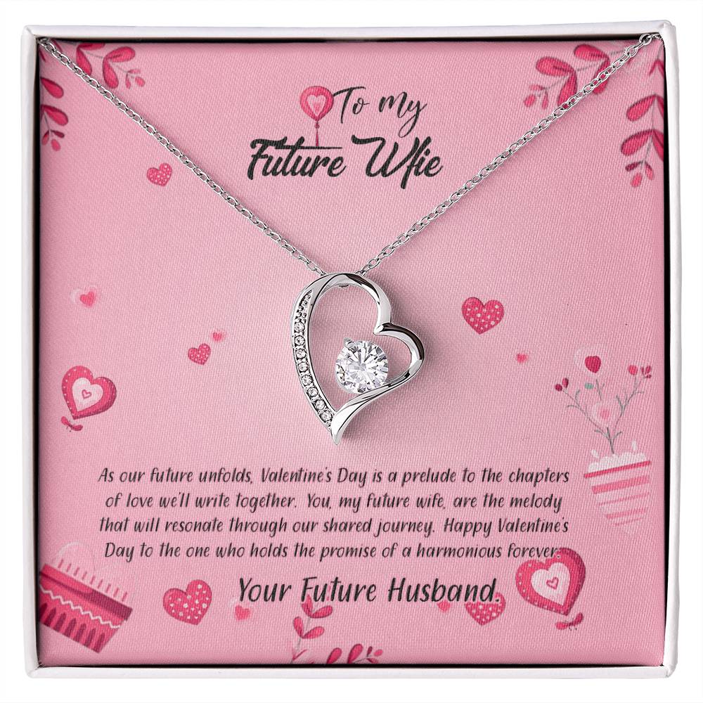 valentine-16d Forever Love Necklace, Gift to my Future Wife with Beautiful Message Card