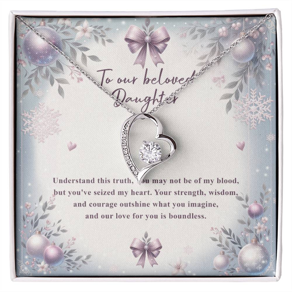 95784 a Forever Love Necklace, Gift to my Daughter with Beautiful Message Card