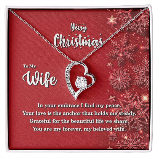 4013 Forever Love Necklace, Gift to my Wife with beautiful Message Card