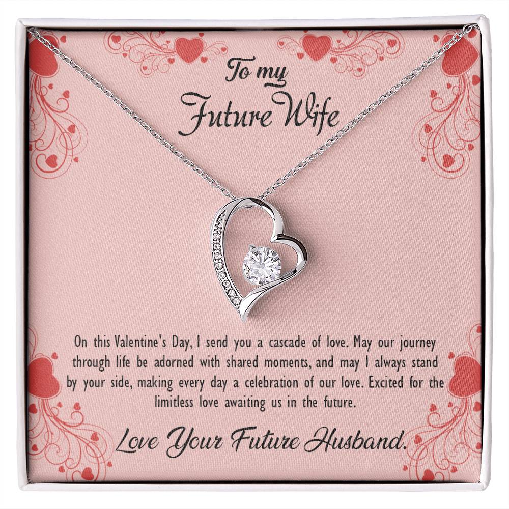 valentine-29d Forever Love Necklace, Gift to my Future Wife with Beautiful Message Card